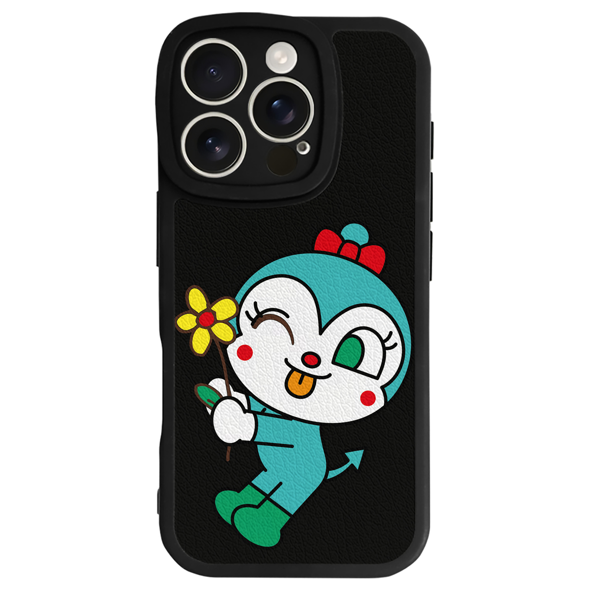 （画像用） アンパンマン Anpanman 【iPhone 16シリーズ対応】シリコンスマホケース（レザー調） 材質：シリコン